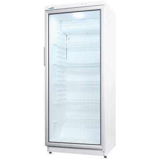 NordCap CD 290 LED glasdeur koelkast - wit - 290 liter