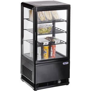 Saro mini koelvitrine, SC 70 zwart