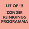 Zonder reinigingsprogramma